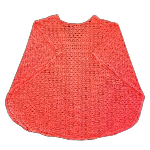 Catalina Women Swim Cover-Up Hot Pink Lace Crochet Size 2X - Picture 6 of 8